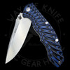 *Pre Owned* Real Steel T101 Special Edition Liner Lock Knife Blue G-10 (3.75" Satin)
