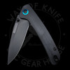 *Pre Owned* RoseCraft Blades Tarakona Liner Lock Black PVD Clip Point (3.2" RPM9)
