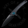 *Pre Owned* RoseCraft Blades Tarakona Liner Lock Black PVD Clip Point (3.2" RPM9)