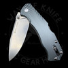*Pre Owned* Real Steel H7 Special Edition Back Lock Knife Gray (3.5" Satin) RS7794