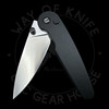 *Pre Owned* Hightron Birdidi Black Aluminum Handles Satin Finish D2 Blade (2.91in)