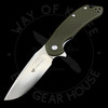 *Pre Owned* Steel Will Knives Cutjack Flipper Knife OD Green FRN (3.5" Satin)