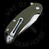 *Pre Owned* Steel Will Knives Cutjack Flipper Knife OD Green FRN (3.5" Satin)
