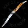 *Pre Owned* Case Smooth Natural Zebra Wood Medium Texas Toothpick Slipjoint (non-locking) 