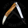 *Pre Owned* Case Smooth Natural Zebra Wood Medium Texas Toothpick Slipjoint (non-locking) 
