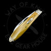 *Pre Owned* Case Smooth Antique Bone Wharncliffe Tear Drop Pocket Knife 3.5" Closed (TB61028W SS), Slipjoint (non-locking) - 58183