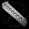 North Mountain Blade Kick Stop Chop Frame Lock Knife Hole Titanium (3.25" Satin)