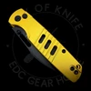 Bestechman Vector Button Lock Knife Gold Aluminum (3.15" Black PVD D2)