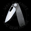 Asher Knives Spiro Ti Slim Liner Lock Wave Milled M390 (3.2" Stonewash)