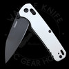 Kershaw Bel Air MagnaCut DuraLock Knife White Aluminum (3.1" Black)