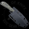 *BLEM* White River Knife & Tool Model 1 Caper MagnaCut (3in Stonewashed) Black/OD Linen Micarta