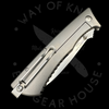 Ontario Cerberus Folder Frame Lock Knife Titanium (3.75" Satin)