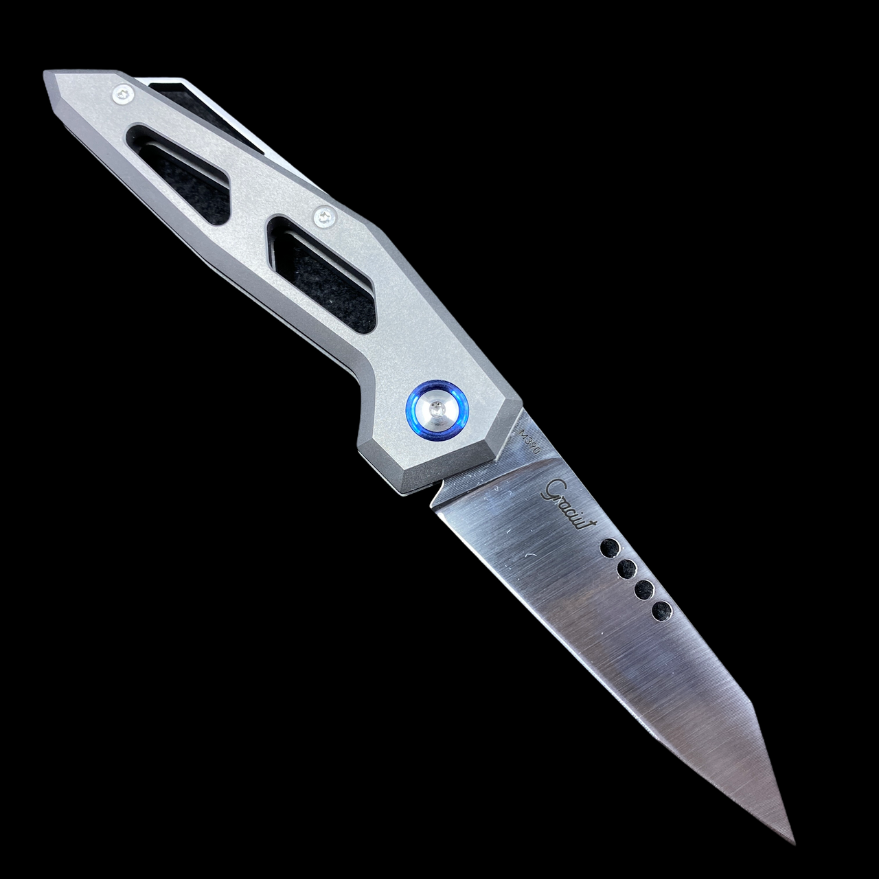 MKM Edge Slip Joint Knife Gray Titanium (2.9" Satin) Way Of Knife