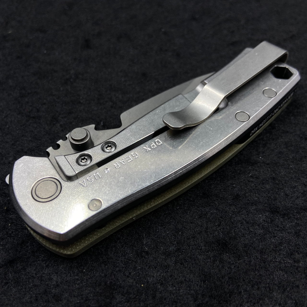 DPx Gear HEST/F Urban Frame Lock Knife OD Green Titanium (2.9