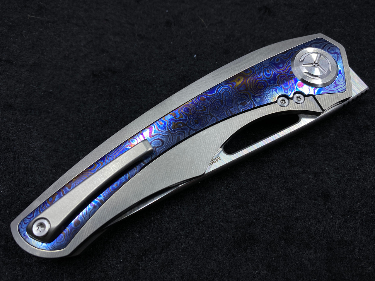 TwoSun TS186 Kingfisher M390 Timascus Flipper - Way Of Knife & EDC
