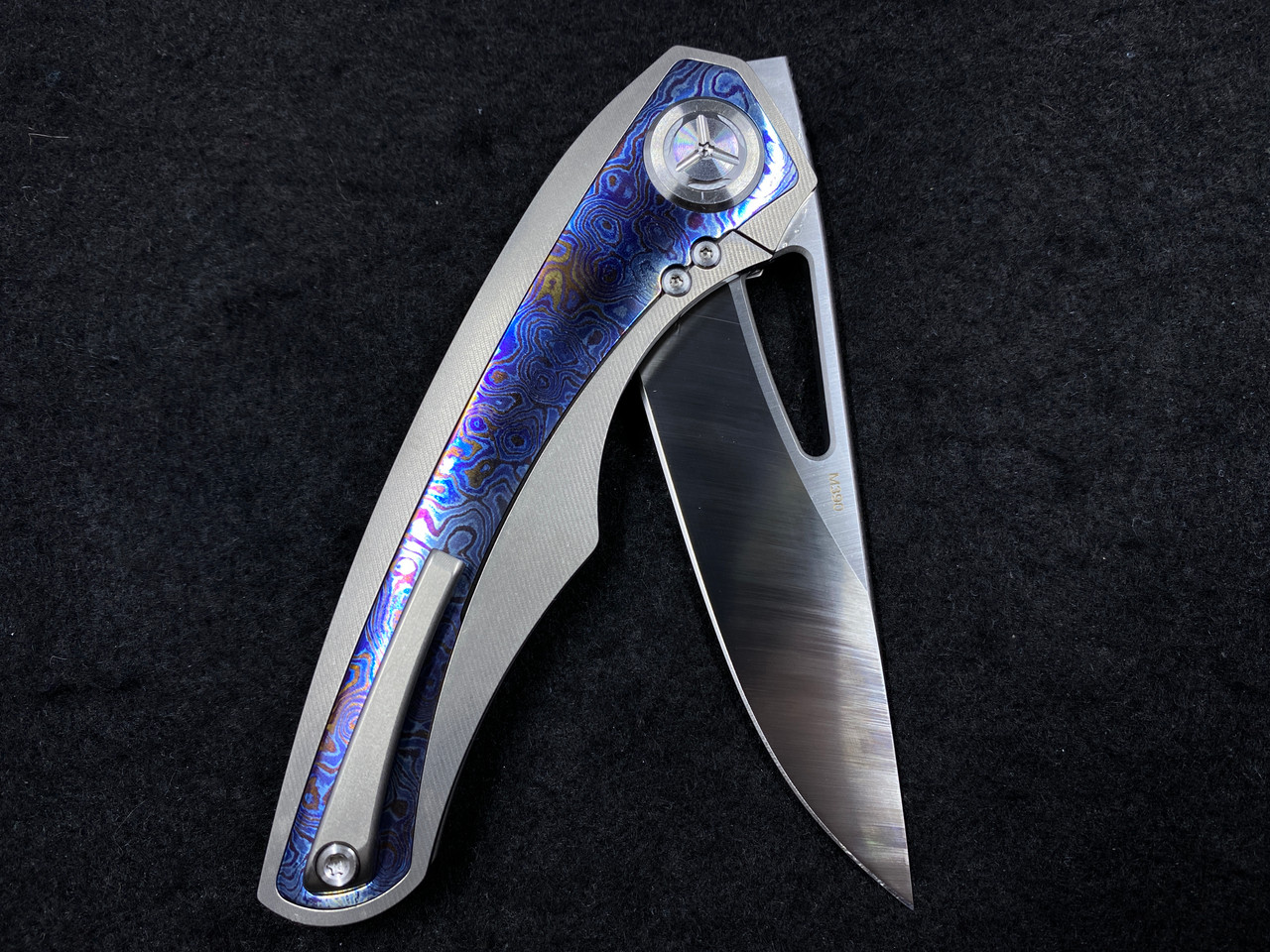 TwoSun TS186 Kingfisher M390 Timascus Flipper - Way Of Knife & EDC