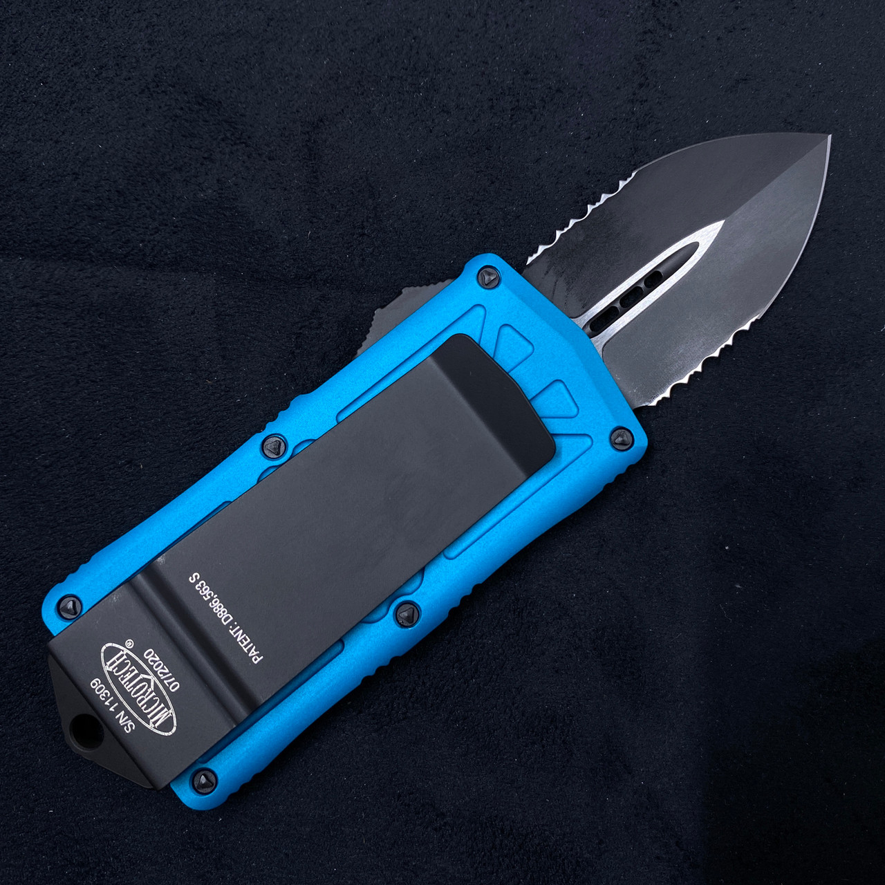 anyone デックセット Microtech Exocet Turquoise PS 157-2 TQ OTF (Black 1.95in) - Way Of
