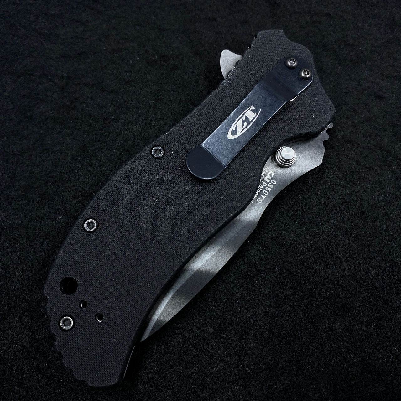 Zero Tolerance Tiger Stripe S30V Black G10 With Tritium Insert