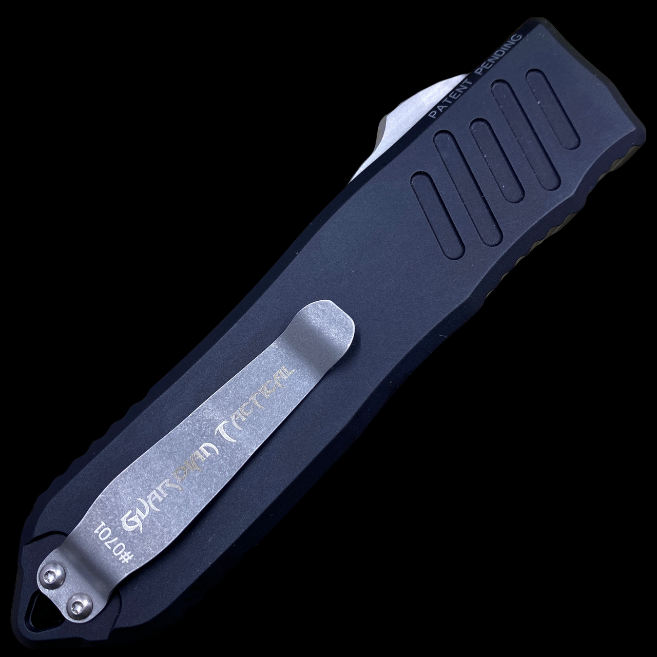 Guardian Tactical RECON-040 OTF Black S/E Stonewashed Blade - Way Of Knife  & EDC Gear House