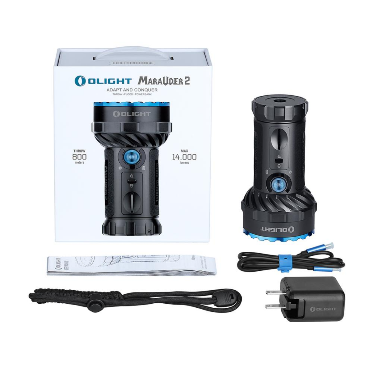 OLIGHT Marauder 2 ブラック 14,000ルーメン 【公式通販】