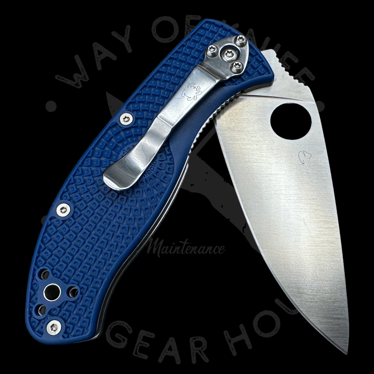Spyderco Tenacious Lightweight Blue FRN Knife (3.4