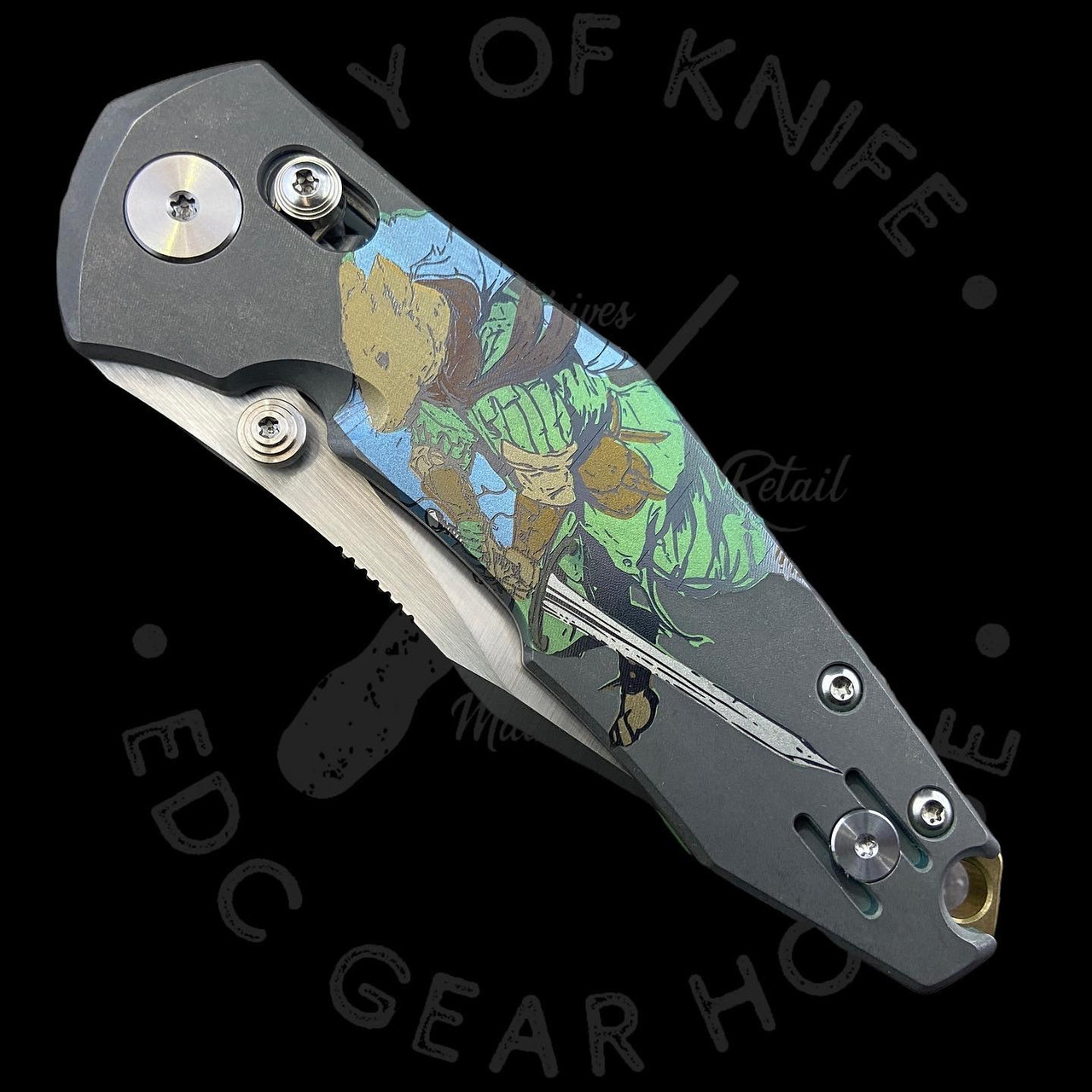 Way of Knife & EDC Gear House Titanium Custom Metal Complex Challenge Coin  - Way Of Knife & EDC Gear House