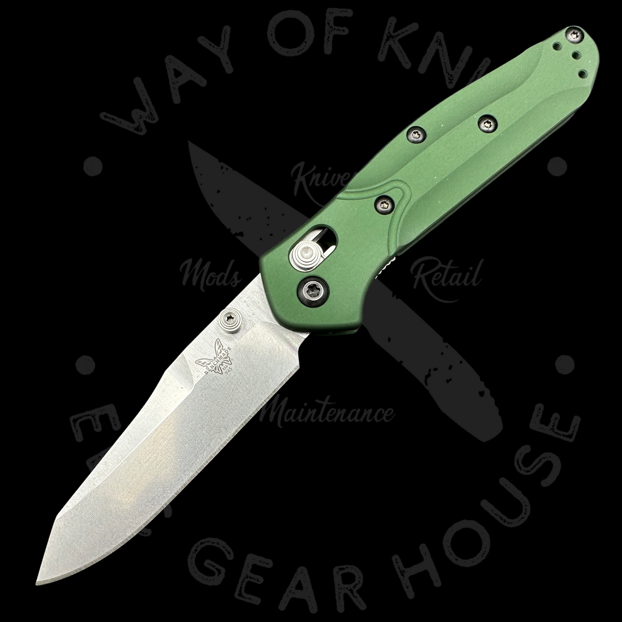 専用！　バックボーン　セミダブル　ライダース　希少　緑　L Benchmade 945 Mini Osborne AXIS Lock Knife Green (2.9