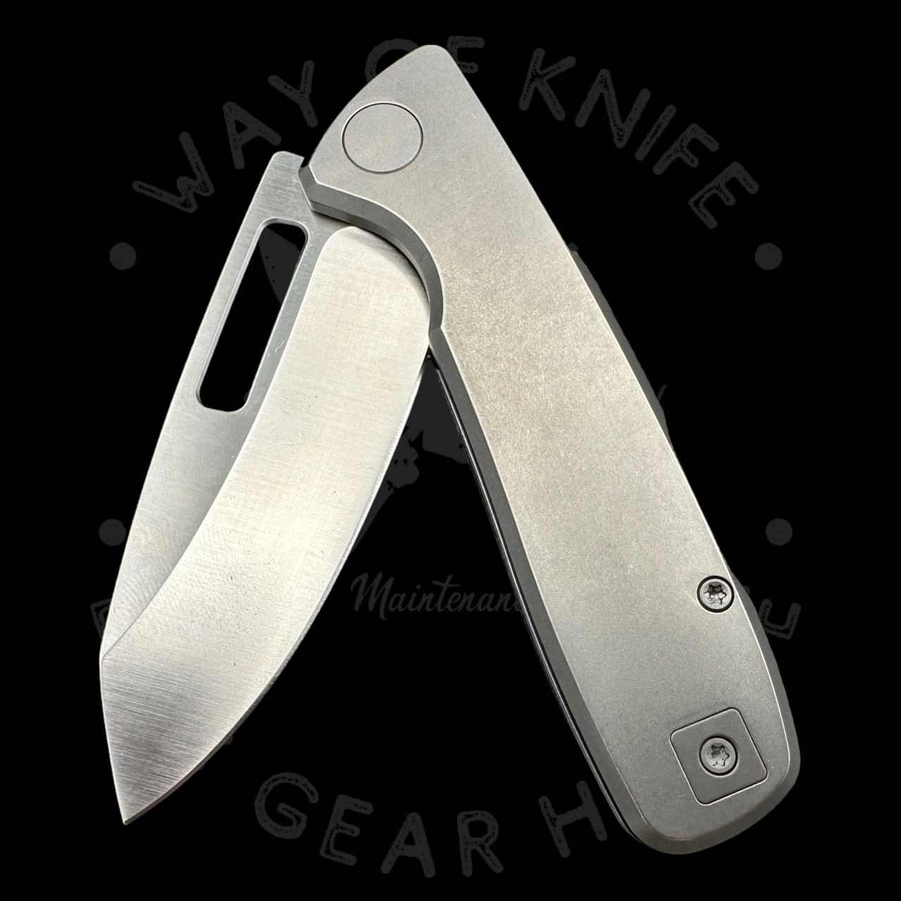 Way of Knife & EDC Gear House Titanium Custom Metal Complex Challenge Coin  - Way Of Knife & EDC Gear House