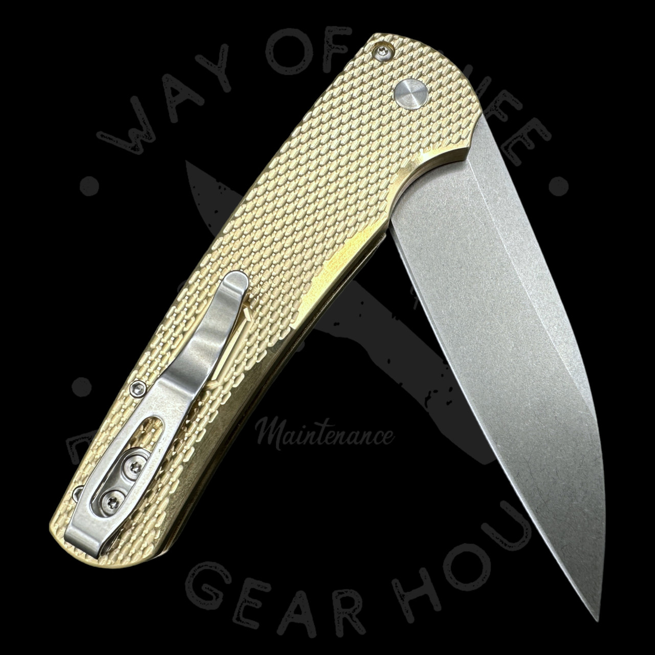 Pro-Tech Limited Malibu Wharncliffe Plunge Lock Knife Aluminum (3.3