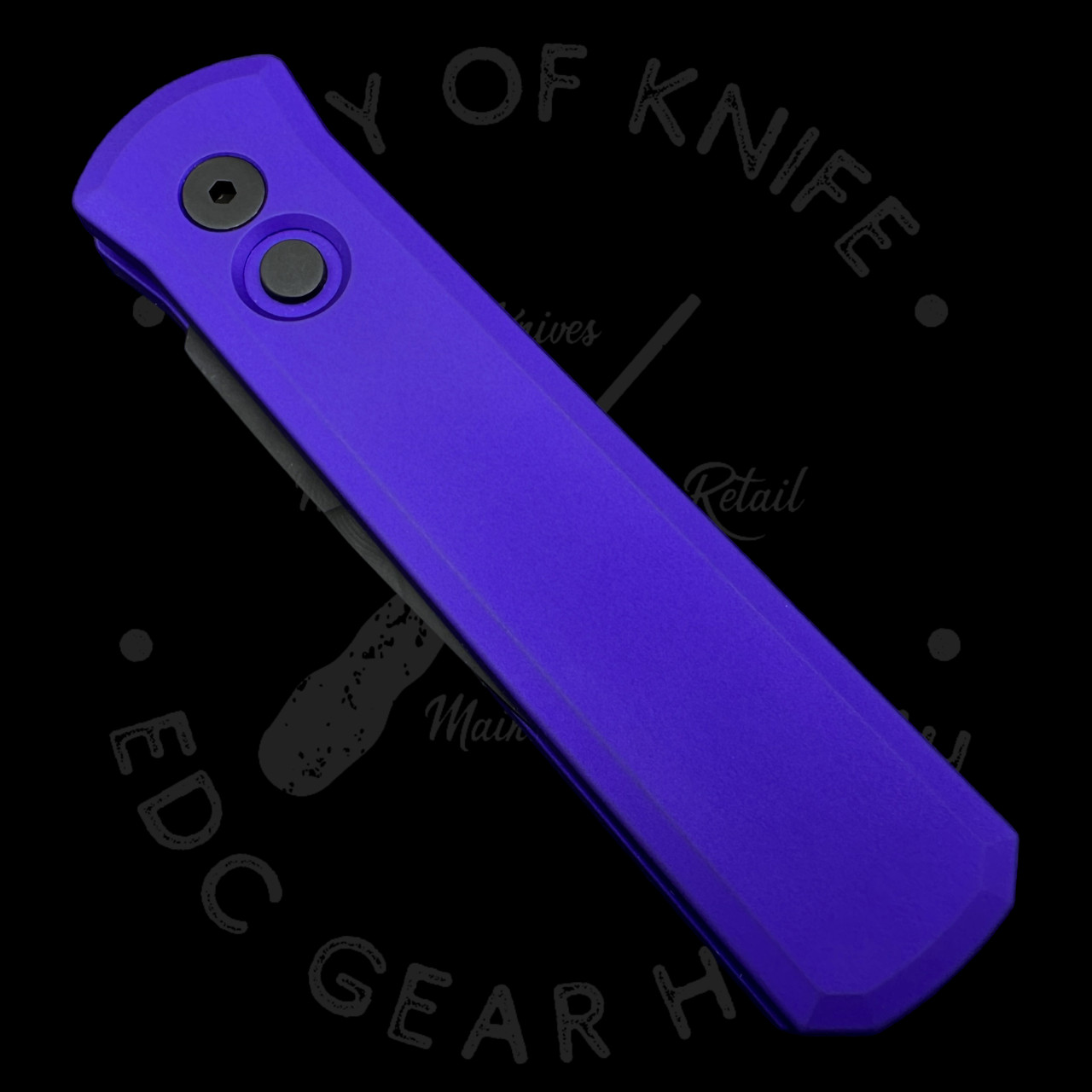 Pro-Tech Godson - Purple Handle - Black Blade - DLT Trading