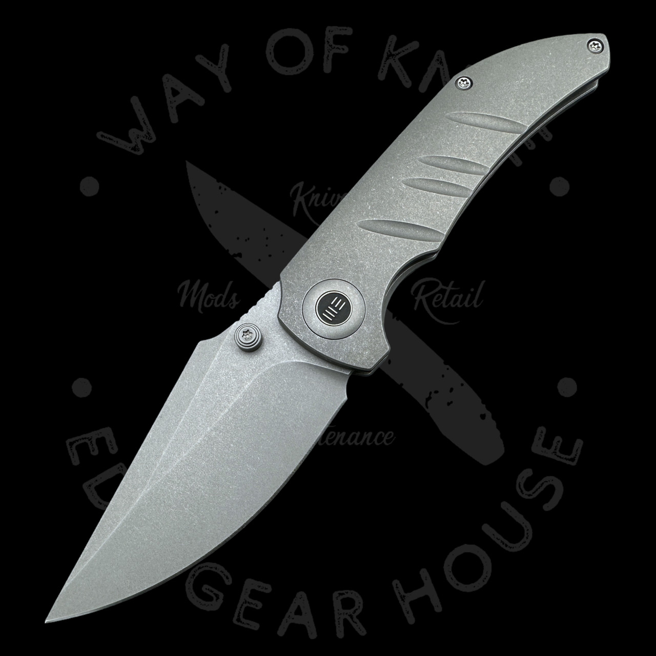 We Knife Riff Raff WE Knife Co. Riff-Raff Knife - Gray Titanium (Stonewashed) - Way Of ...