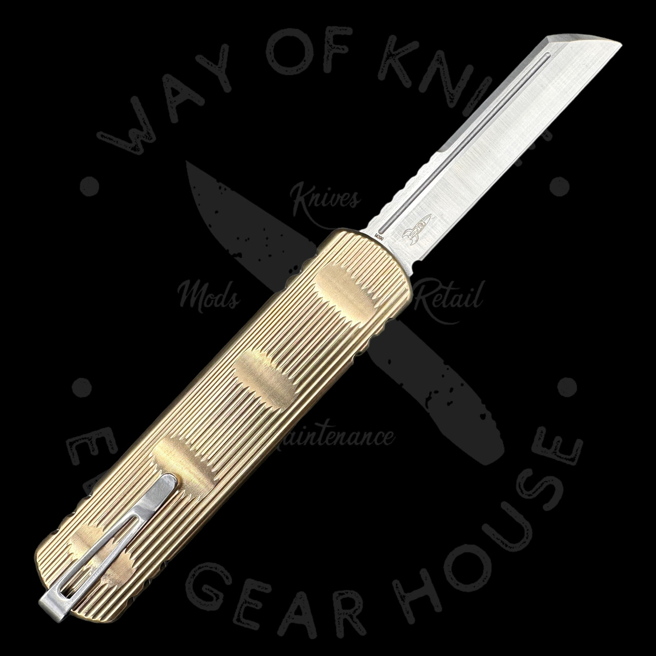 Rocket Designs Zulu Tactical Wharncliffe D/A OTF Silver/Bronze