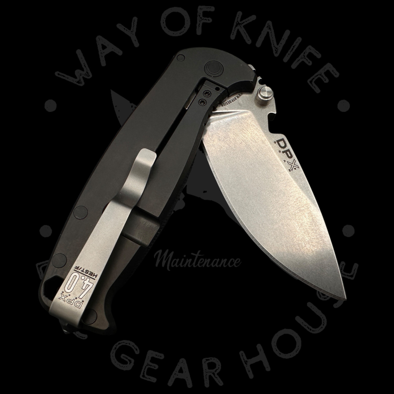 DPx Gear HEST 4.0 Framelock Black G10/Black Titanium Magnacut (3