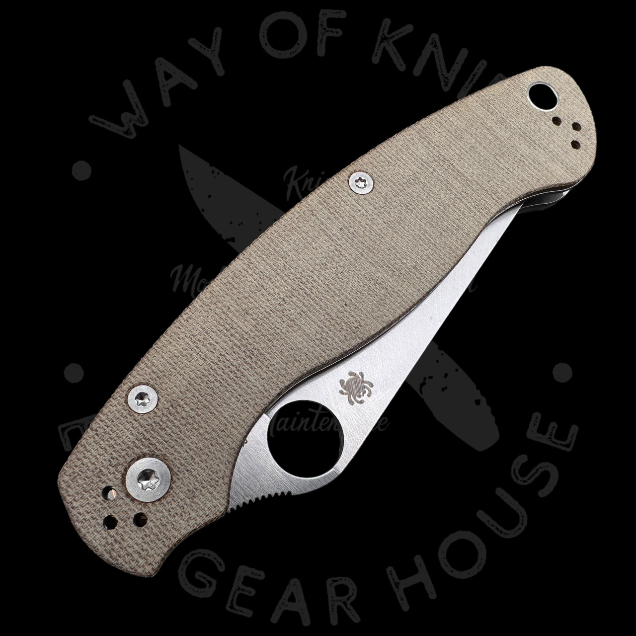 Spyderco Military 2 Brown Micarta CPM Cru-Wear (3.47