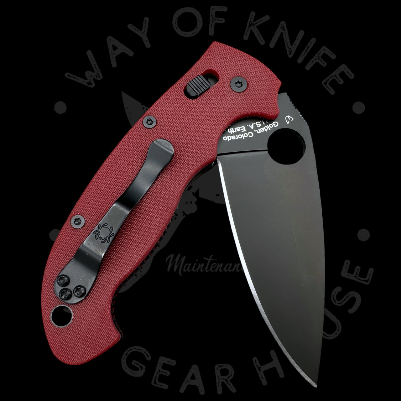 Pre Owned* 003 Spyderco Manix 2 XL Red G10 4V (3.88