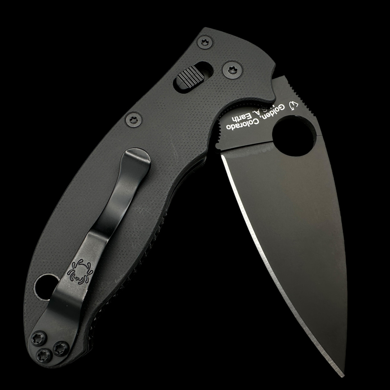 Pre Owned* 003 Spyderco Manix 2 Smooth G-10 CPM Cru-Wear (3.37