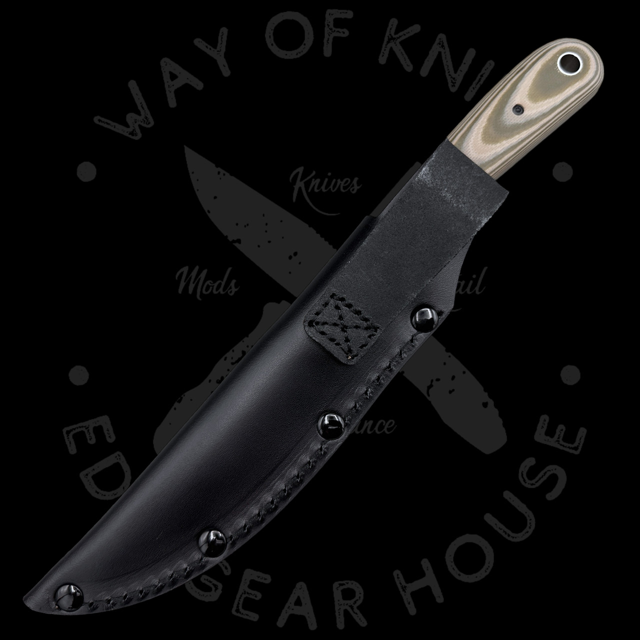 Pre Owned* 003 Spyderco Bow River Desert Tan OD Green G-10 Fixed