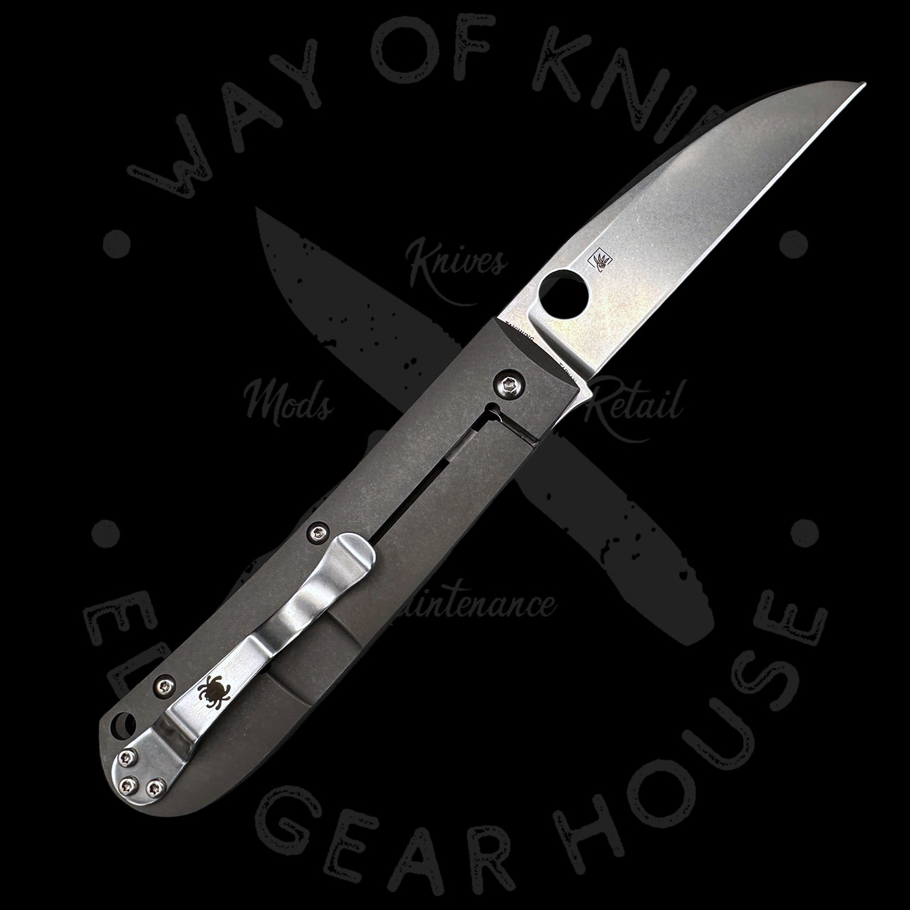 Pre Owned* 003 Spyderco Swayback Titanium Framelock CTS XHP (3.55