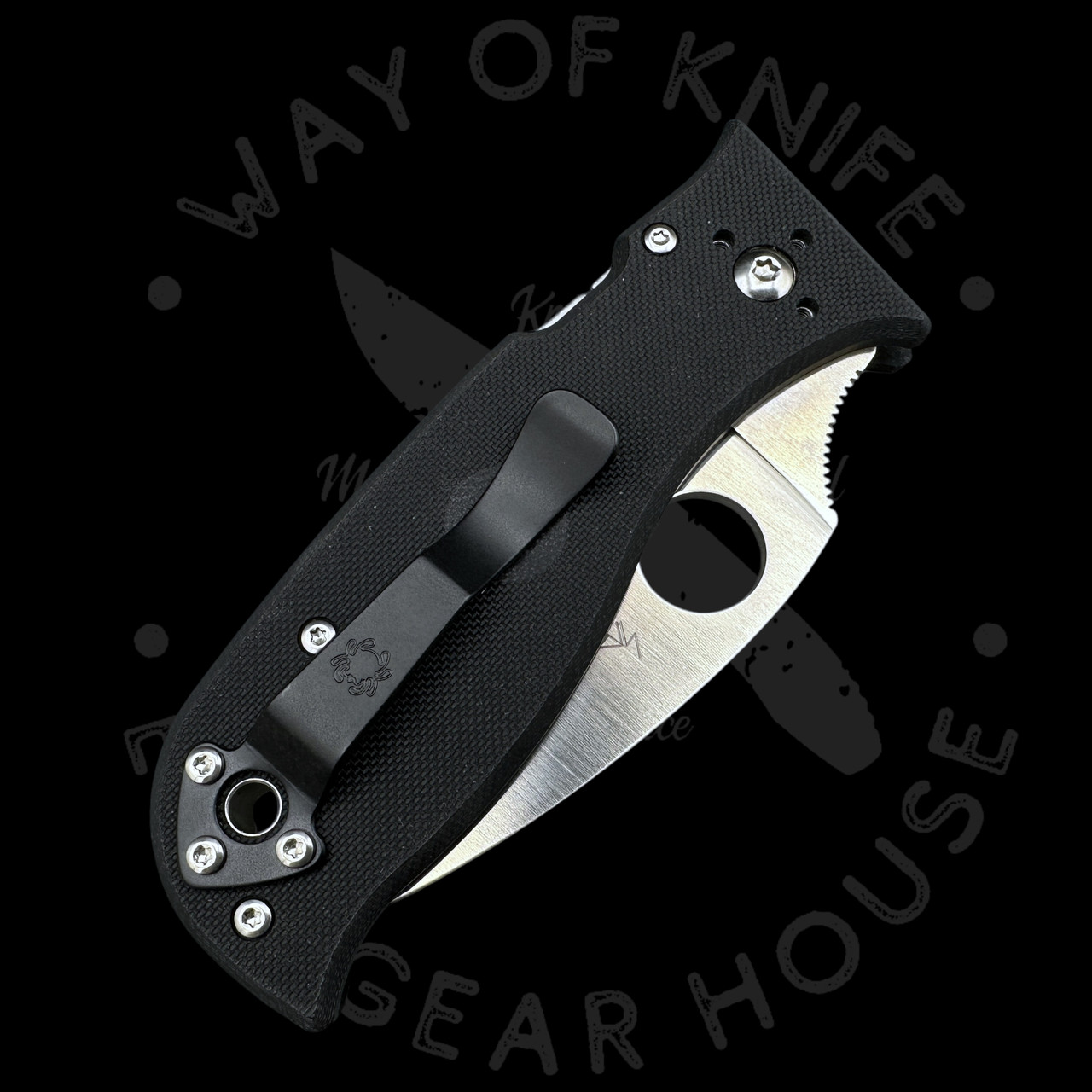 Pre Owned* 003 Spyderco Lil' Temperance 3 Black G10 Handles