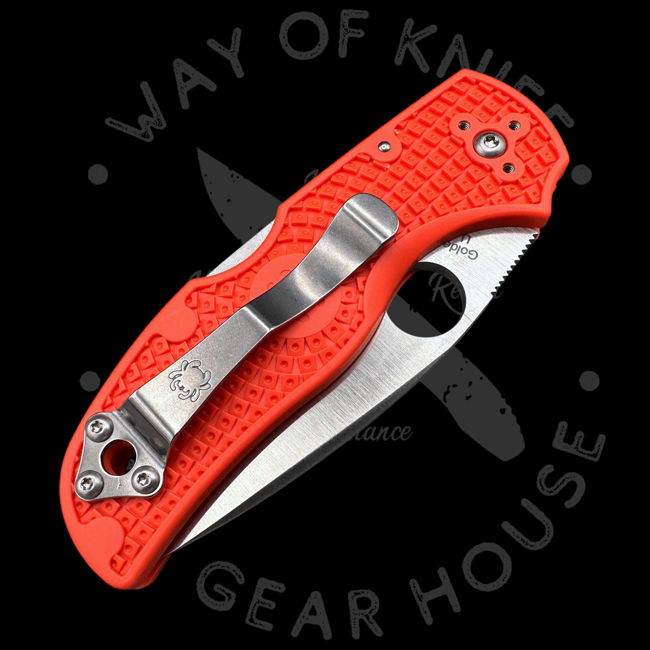 Pre Owned* 003 Spyderco Native 5 Orange FRN S90V (2.95