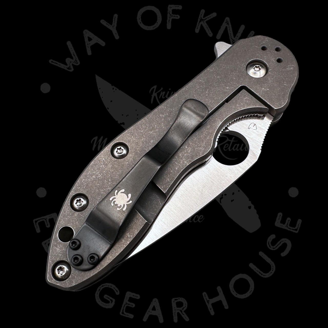 キム様② Pre Owned* 003 Spyderco Domino Carbon Fiber Titanium CTS XHP (3.13