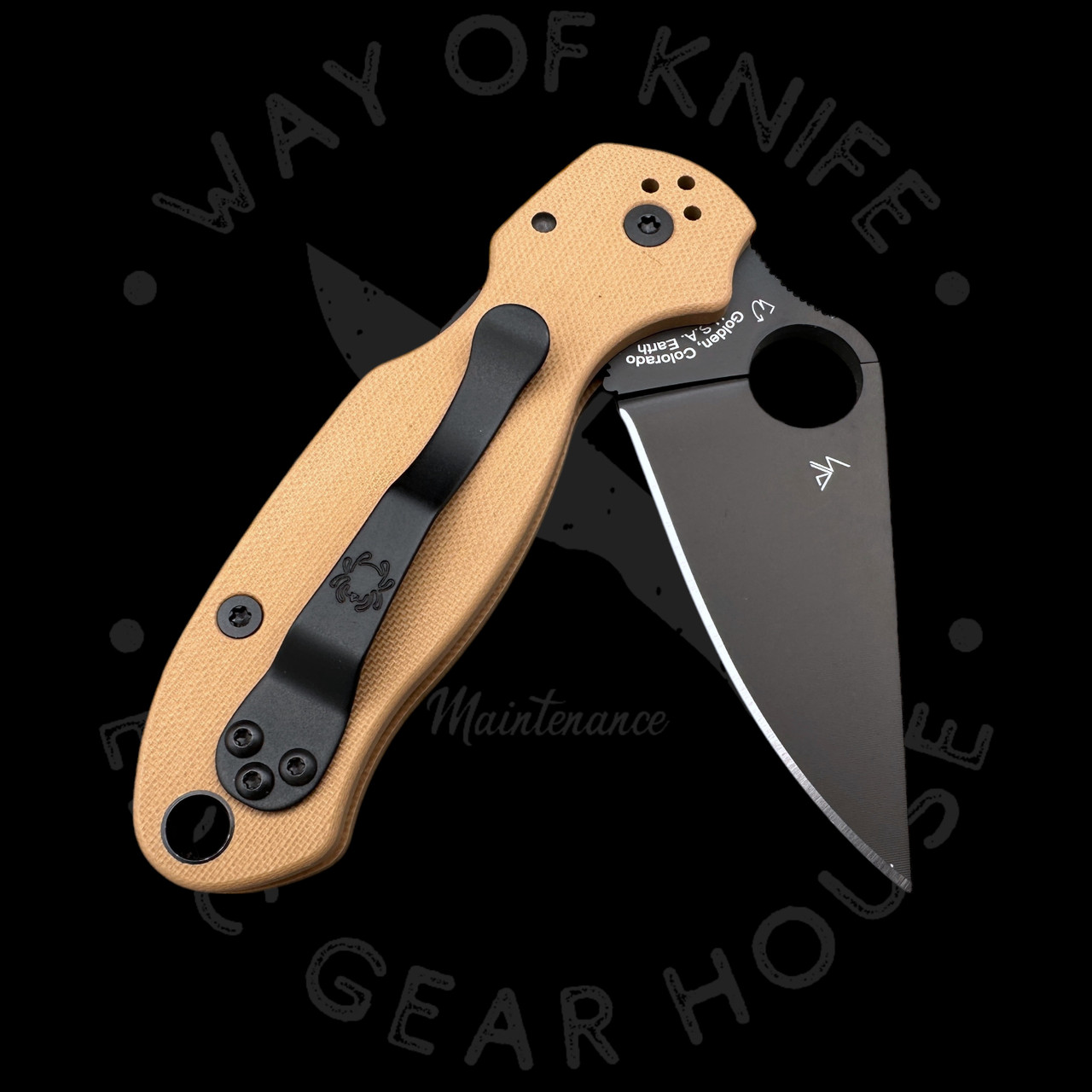 Pre Owned* 003 Spyderco Para 3 Coyote Brown G-10 10V (3