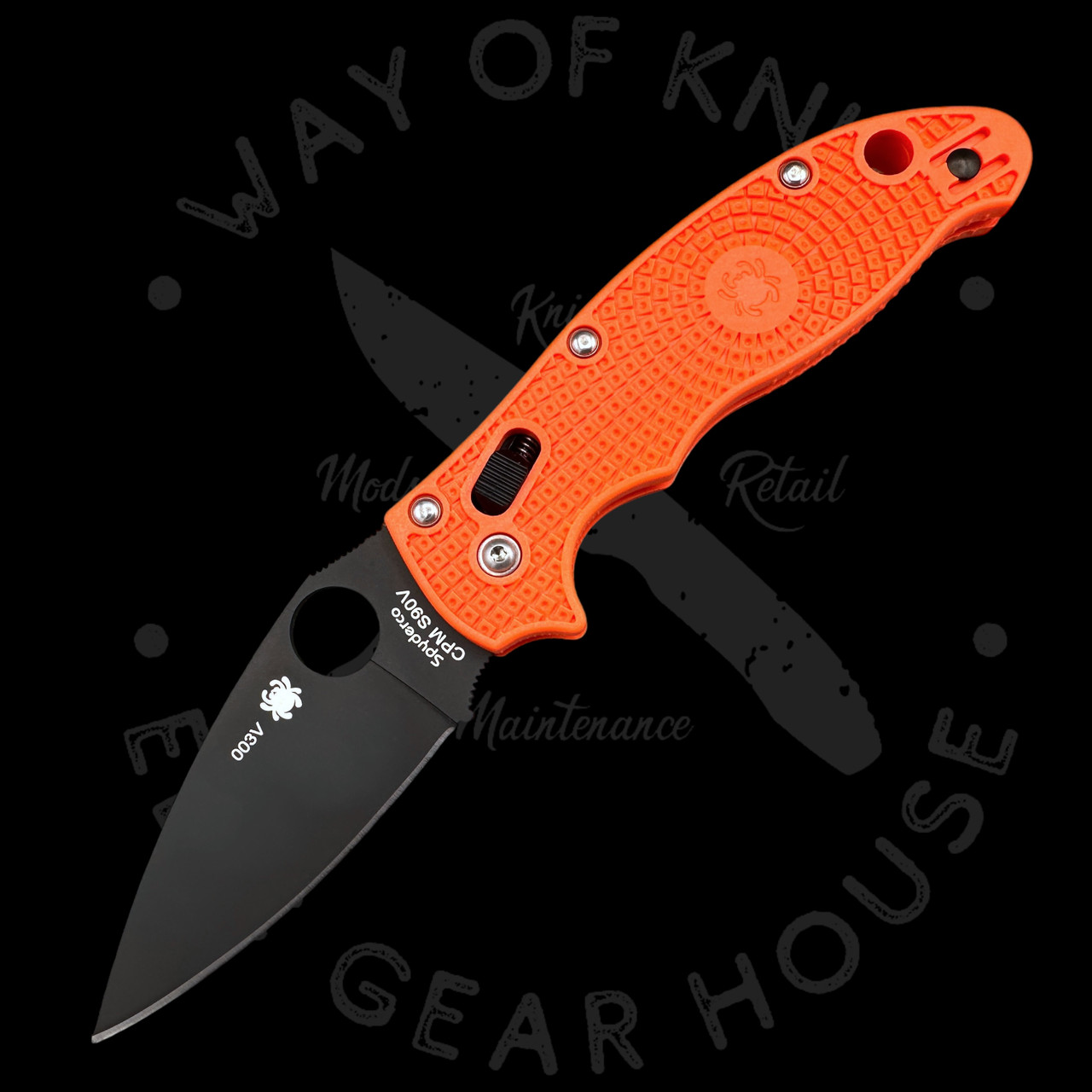 Pre Owned* 003 Spyderco Manix 2 Orange FRN S90V (3.37