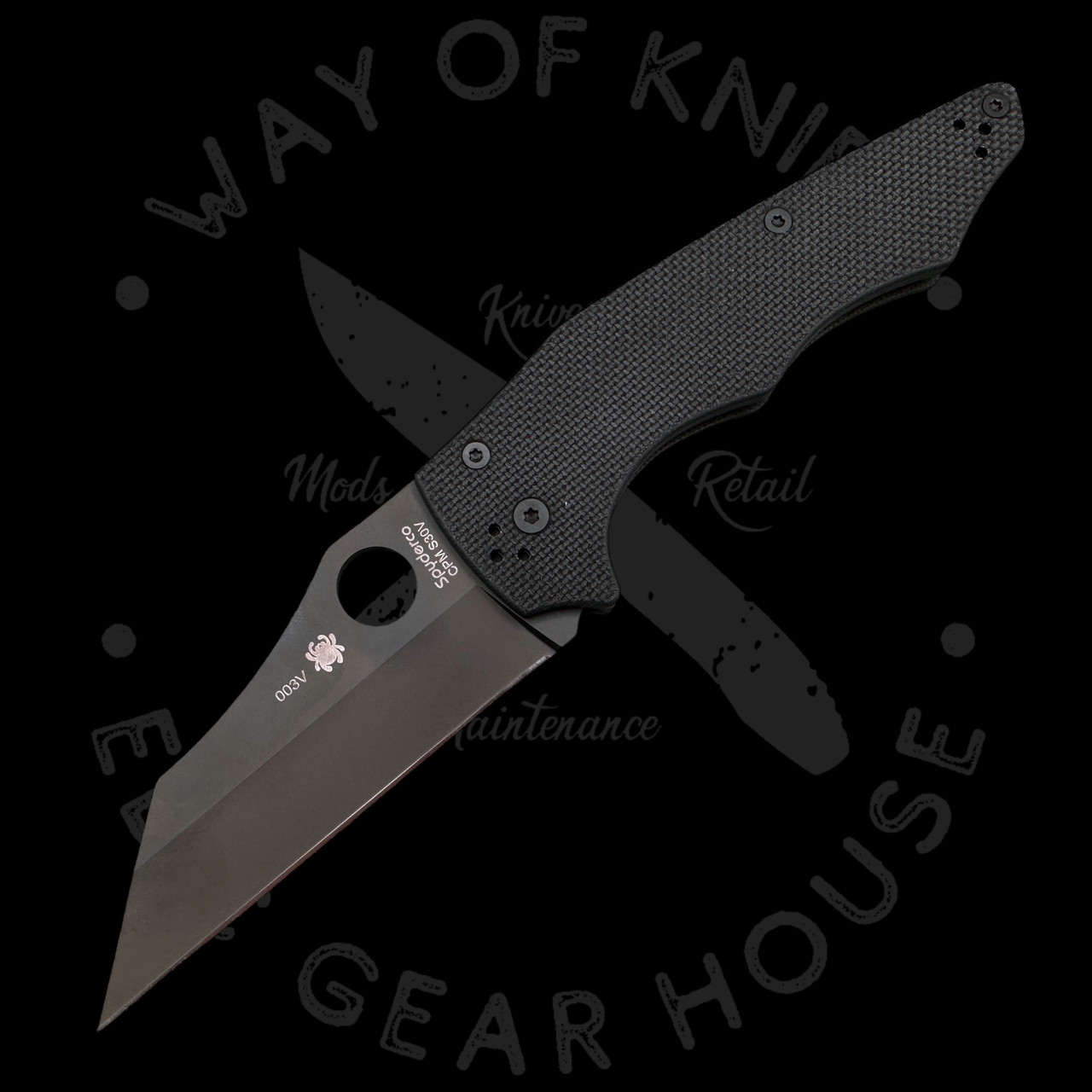 Pre Owned* 003 Spyderco Yojumbo Black G-10 S30V (3.98