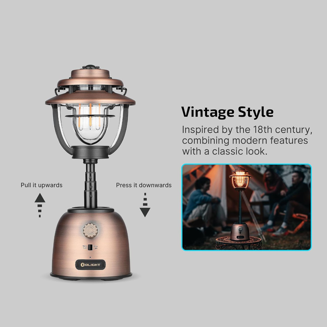 Olight Olantern Stretch Rechargeable Camping Lantern 500