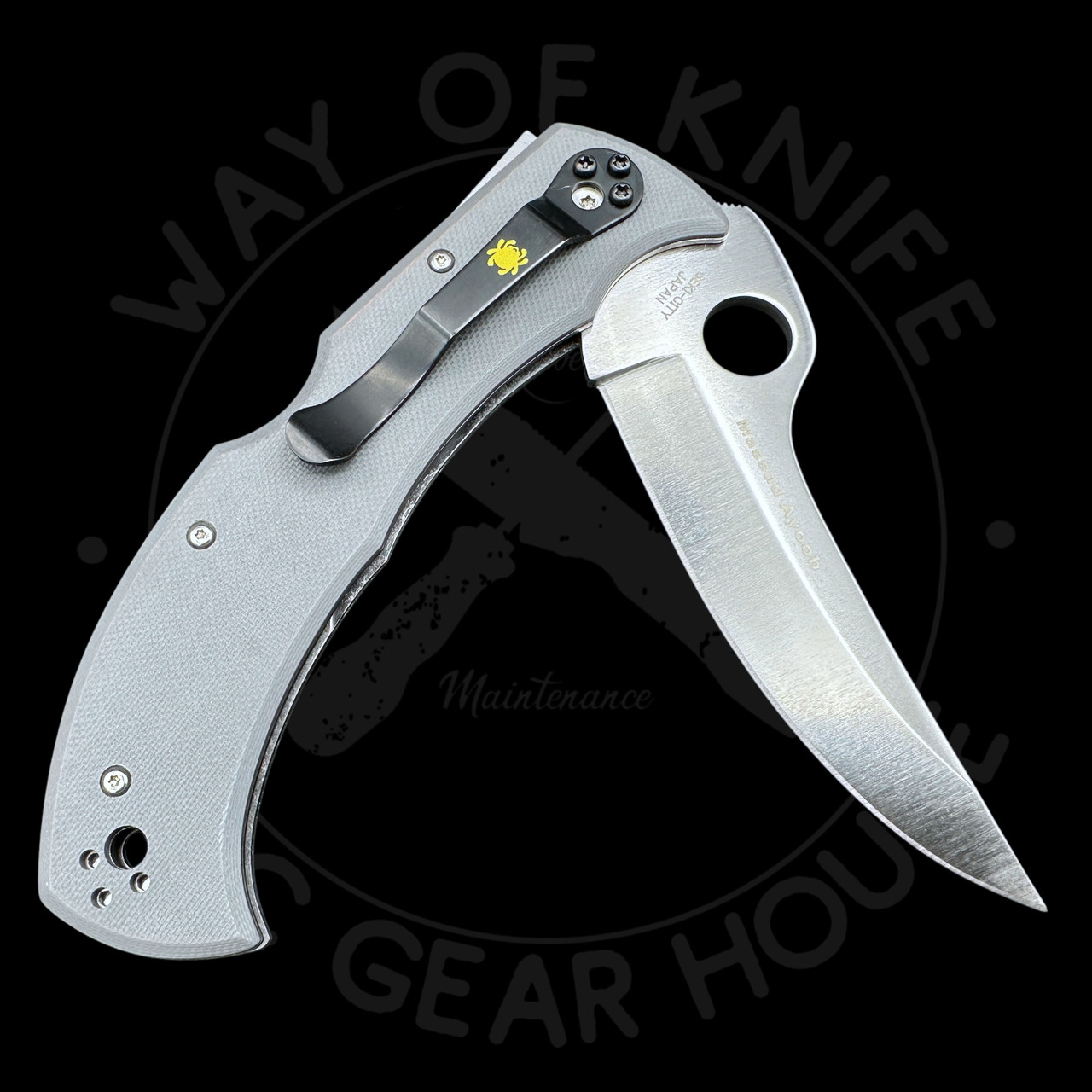 Pre Owned* 003 Spyderco Ayoob Gray G-10 (3.69