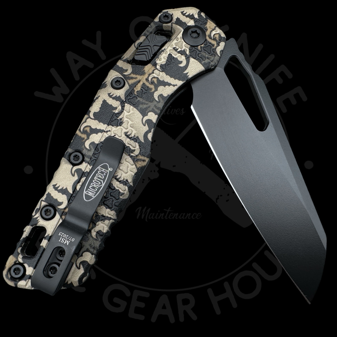 Microtech MSI Sheepsfoot Ram-Lok Knife Claw Burst Camo Polymer