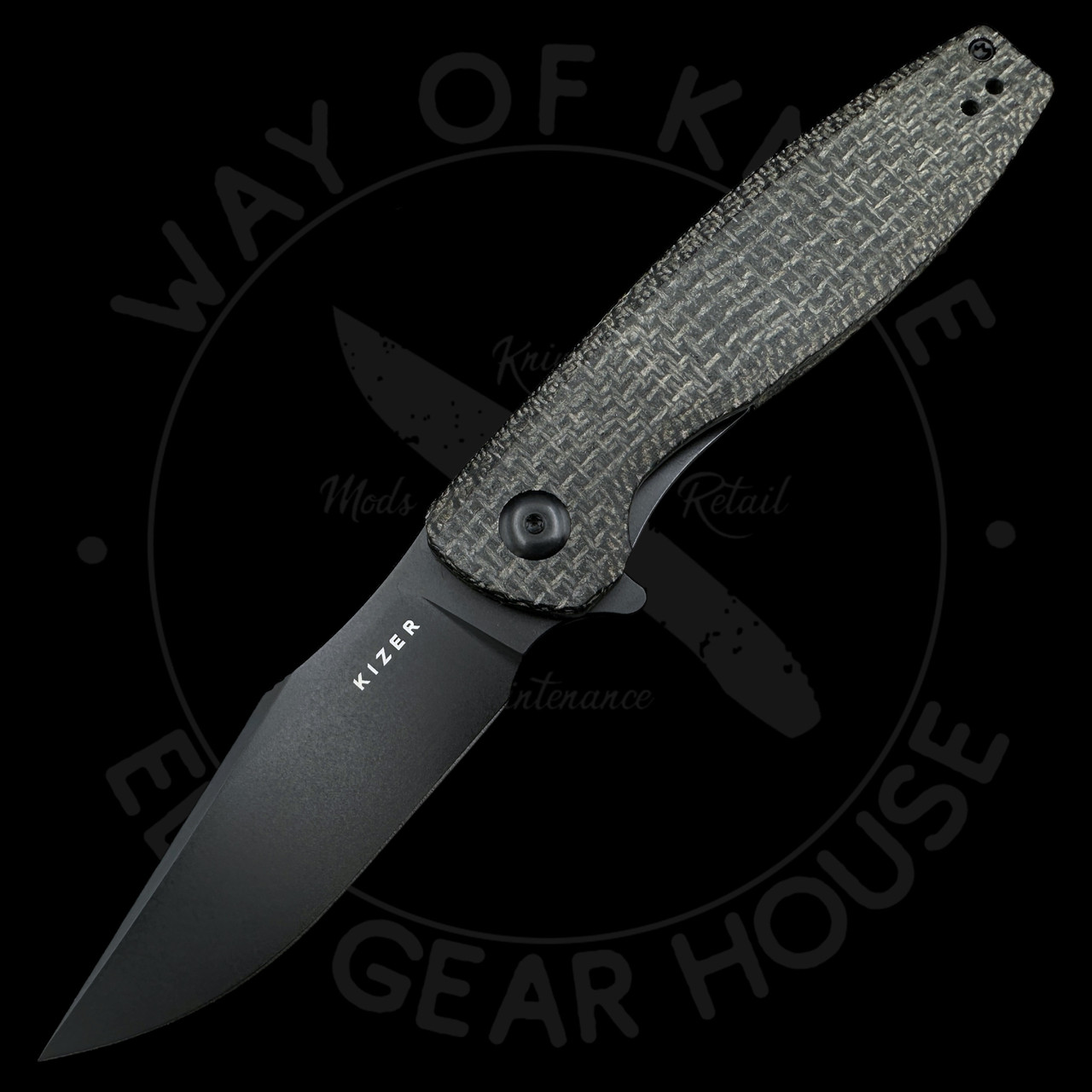 Pre Owned* Kizer Crocodile Nitro-V blade Micarta Handles - Way Of