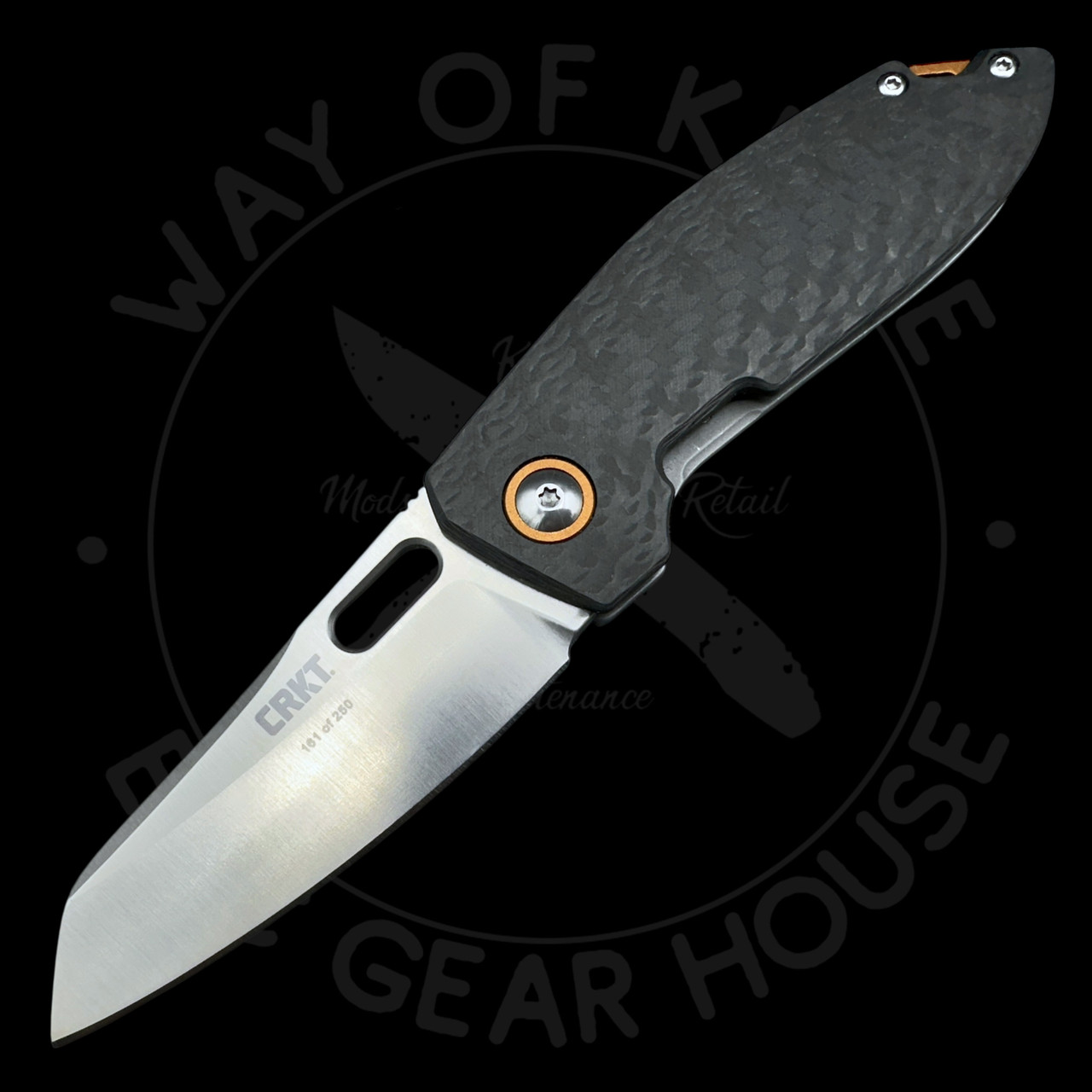 Pre Owned* CRKT Burnley Sketch Frame Lock Knife Carbon Fiber (2.75