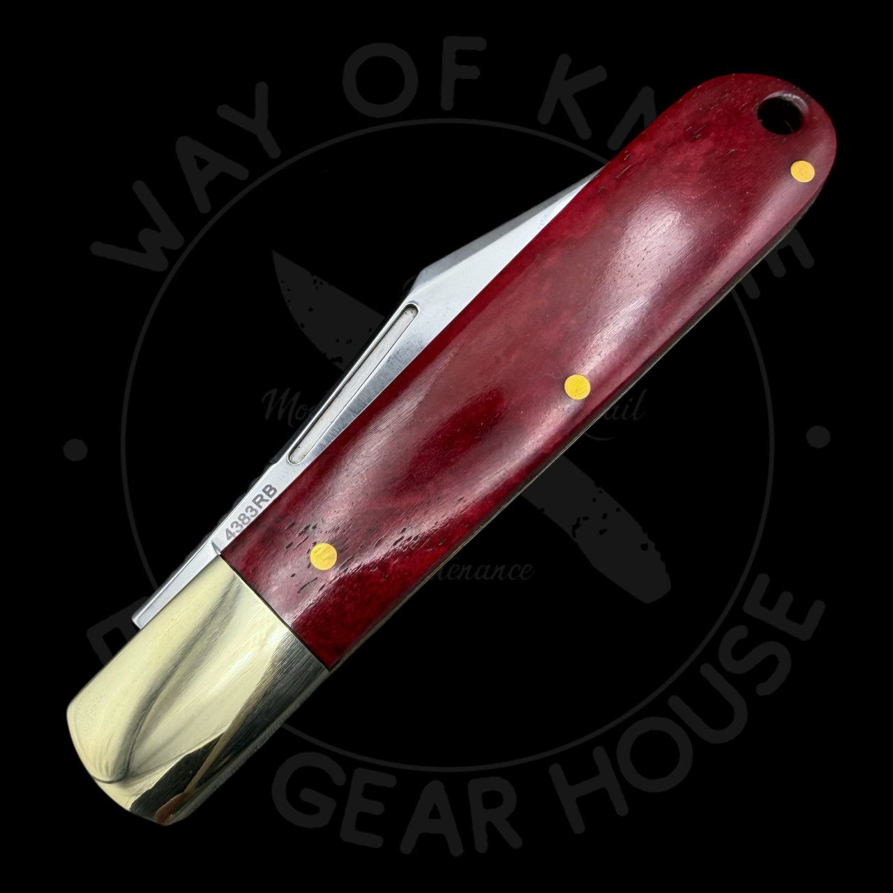 *Pre Owned* Kershaw Culpepper Traditional Slipjoint Red Bone D2 (3.25 ...